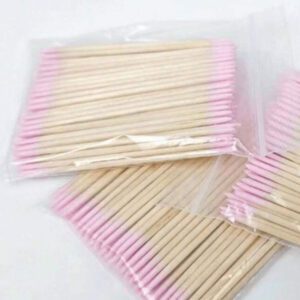 100 pièces Bâtonnets en bois pour ongles, bâtonnets de correction de manucure, outil de vernis à ongles Ultra-petit à double extrémité, 100 pièces micro-brosses sans peluches pour le retrait de la colle pour extension de cils, fournitures pour ongles, outils pour ongles, outils de nail art, rentrée scolaire, ongles, outils pour ongles pour faux ongles, outils de manucure et pédicure