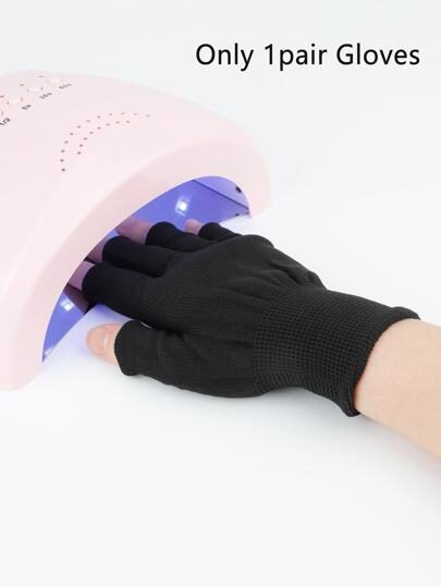 Gants anti-UV pour lampe à ongles, gants de protection UV professionnels pour manucures, gants sans doigts UV pour lampe à ongles en gel, fournitures pour ongles, outils pour ongles, outils pour nail art, rentrée scolaire, ongles, outils pour ongles pour faux ongles