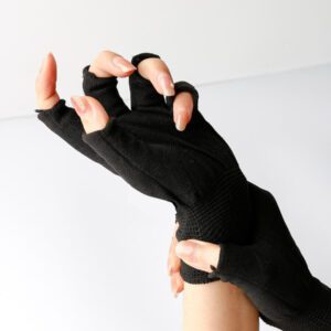 Gants anti-UV pour lampe à ongles, gants de protection UV professionnels pour manucures, gants sans doigts UV pour lampe à ongles en gel, fournitures pour ongles, outils pour ongles, outils pour nail art, rentrée scolaire, ongles, outils pour ongles pour faux ongles