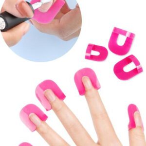 FULL BEAUTY 26 pièces Modèle de soins des ongles Anti-Nail Clip Modèle anti-débordement de vernis à ongles, accessoires d'art des ongles, fournitures pour ongles, outils pour ongles, outils d'art des ongles, rentrée scolaire, ongles, outils pour ongles pour les ongles rapportés