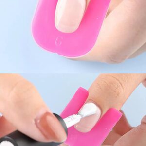 FULL BEAUTY 26 pièces Modèle de soins des ongles Anti-Nail Clip Modèle anti-débordement de vernis à ongles, accessoires d'art des ongles, fournitures pour ongles, outils pour ongles, outils d'art des ongles, rentrée scolaire, ongles, outils pour ongles pour les ongles rapportés