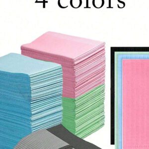 Tapis de table pour manucure jetable rose et noir, 3 couches imperméables pliables, serviettes de nettoyage pour manucure, multifonction, belle, imperméable, tablier pour tatouage et dentaire, outils de manucure