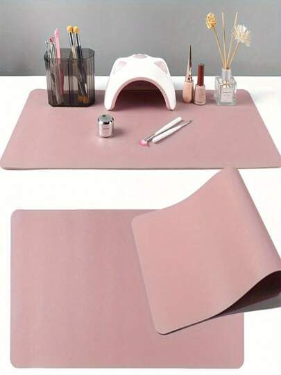 1 pièce Tapis de table de manucure pliable - durable, imperméable, résistant aux taches, convient pour la nail art et la manucure, de qualité salon, accessoire de manucure professionnel