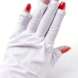 TWOING Gants anti-UV, gants de protection en gel pour manucures, protège les mains. Gants sans doigts extensibles pour la maison, l'extérieur, les fournitures pour ongles, les outils pour ongles, les outils pour nail art, la rentrée scolaire, les ongles, les outils pour ongles à clipser