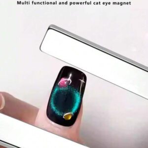 2 pièces Aimants pour ongles gel effet œil de chat 4 en 1, outils multifonctions pour manucure UV, fleurs, bâtonnets magnétiques pour salon de beauté et DIY à domicile, fournitures pour ongles, outils pour ongles, outils de nail art, rentrée scolaire, ongles, outils pour faux ongles