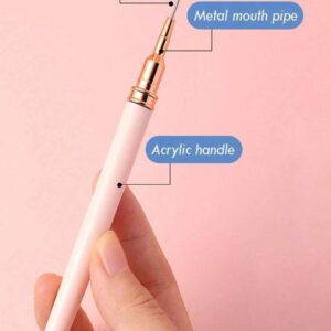 5 pièces Set de pinceaux professionnels pour détailler la peinture des ongles, 5 petits pinceaux de techniques de conception de vernis, pour tracer des lignes fines sur les ongles, longueur du corps serré 7/9/11/15/20 mm, crayon à dessiner pour les ongles (noir)