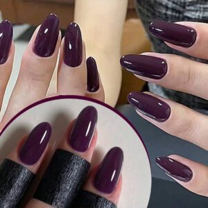 1 pièce Vernis à ongles en gel de couleur lilas pourpre pur XIANZHIHE, à besoin d'une base et d'un top coat brillant et mat pour une manucure UV professionnelle. Kit de fournitures pour ongles DIY cadeau pour femmes, 15 ml