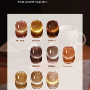 MIANEL 12ML/ pièces Automne Top Vente Maillard Écaille de Tortue Gelly Ambre Gel Vernis à Ongles Or Cristal Œil de Chat Vernis à Ongles Flash Caramel Brun Gel Ambré Ongles Dorés Ongles Rouges Ongles Noirs Ongles Noirs 2025 Nouveau Style Nail Art Salon de Manucure Usage Dédié Convient pour Ongles et Ongles d'Orteils Ongles d'Été Salon de Nail Art Usage Spécial Gel Colle Fournitures pour Ongles Ongles Marrons Ongles d'Halloween Ongles de Noël