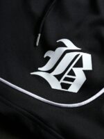 PAVTROS Ensemble t-shirt à manches courtes col rond avec imprimé lettres et short à cordon de serrage taille, décontracté pour homme, été – Image 5