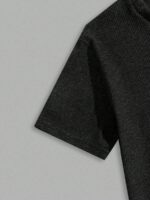 Ensemble de t-shirts réguliers à manches courtes avec imprimé lettres sur tissu gaufré pour hommes – Image 5
