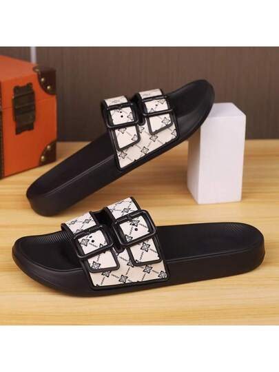 Sandales décontractées pour hommes, avec sangles légères et confortables, bout rond, tongs mode pour l'extérieur et la plage