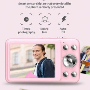 Mini caméra numérique haute définition pour étudiants, prise de photos, enregistrement vidéo, lecteur de musique MP3, carte mémoire remplaçable. Convient pour enregistrer la vie et les voyages, VLOG