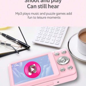 Mini caméra numérique haute définition pour étudiants, prise de photos, enregistrement vidéo, lecteur de musique MP3, carte mémoire remplaçable. Convient pour enregistrer la vie et les voyages, VLOG