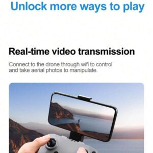 GENAI Drone pliable H21, machine de vol d'introduction pour débutants, télécommande manuelle, décollage/atterrissage d'un seul bouton et opération simple, retournement à 360 degrés, gyroscope horizontal, 6 minutes d'autonomie de vol par charge, cadeau pour les fêtes/anniversaire. (Cette version de drone n'a pas de caméra) 1800mAh