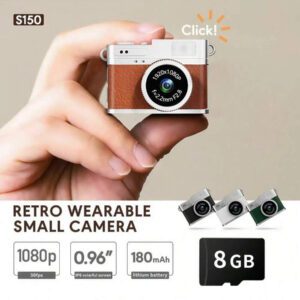 Appareil photo numérique mini 8 Go 16 Go 32 Go Petite caméra sport photo action Cam Corps vidéo caché Photographie subminiature Enregistrement Bodycam Caméscope Caméras Appareil photo pour la photographie Mini caméra rétro portable : Enregistrement vidéo 1080P HD, un accessoire élégant avec fonction de prise de vue. Écran IPS 0,96 pouce, éclairage LED. Spécialement conçu pour les jeunes. Corps ultra-léger de 17,5 g, prise de vue pendant la charge, alimentez votre création de vlog