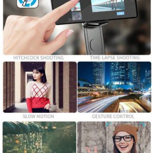 AXNEN Perche à selfie stabilisée par cardan extensible à 70 cm avec éclairage de remplissage blanc/froid/naturel, perche à selfie Bluetooth portable avec télécommande sans fil, support de téléphone à rotation 360° pour une vidéo anti-tremblement, vlogging de vacances, voyages en extérieur