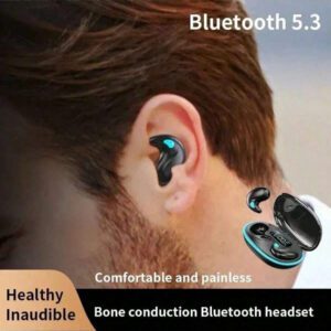 Écouteurs sans fil X55 Mini, réduction de bruit, sport, jeu, sommeil, écouteurs Bluetooth stéréo HIFI, casque sans fil Bluetooth résistant à l'eau et anti-bruit avec microphone