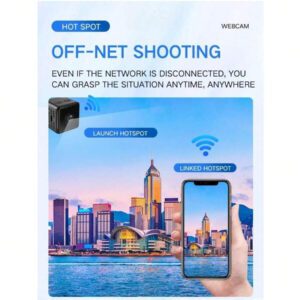 1 pièce + carte SD 16 Go, caméra cachée Full HD 1080p, petite caméra carrée pour nounou, avec télécommande via application, adaptée au bureau à domicile. Avec fonction de vision nocturne, caméras intelligentes pour la maison.