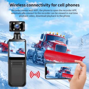 NOUVEAU Mini caméra d'action 4K Ultra HD 180 degrés rotative Vlog Wifi Caméra sport Étui étanche Casque Voyage Vélo Enregistreur conducteur