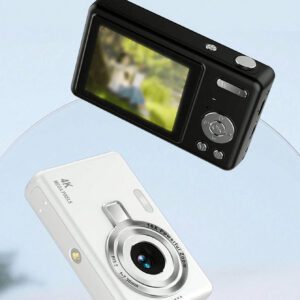 Appareil photo numérique de 16 Mégapixels avec 1080p, stabilisation d'image numérique 16x zoom, caméra vidéo domestique avec objectif amovible 2,4 pouces - Noir