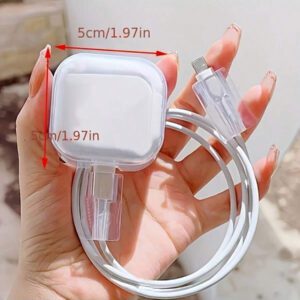 3 pièces Ensemble de boîtiers de protection de chargeur TPU mignons Panda/Chat/Dessin animé, convient pour iPhone 13/14/15/16, 18W/20W - Comprend un couvercle de chargeur mural avec design en forme de cœur de panda, protecteur de câble - Cadeau idéal